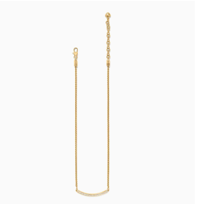 Meridian Geo Bar Gold Necklace