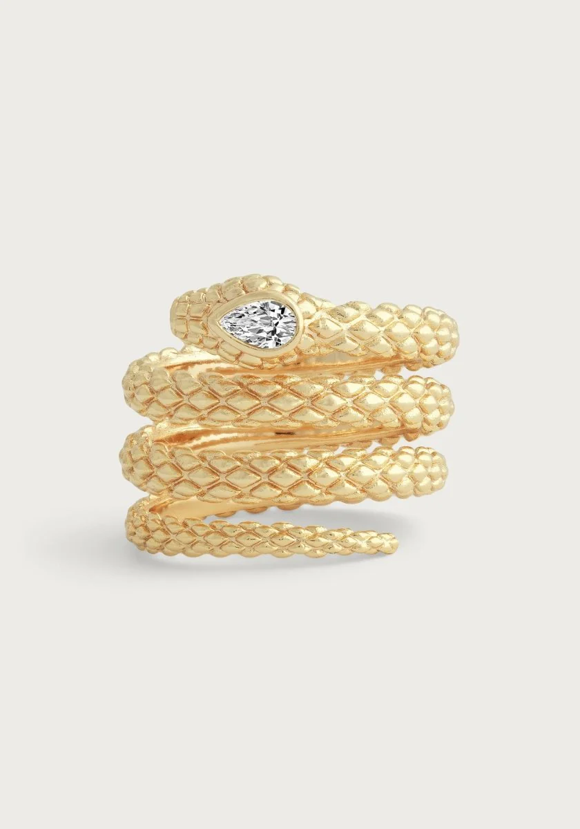 Anabel Aram Serpent Wrap Ring Size 8