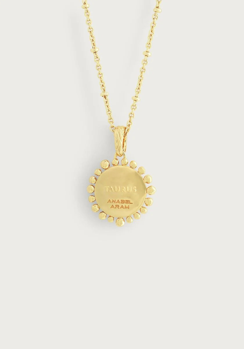 Anabel Aram Zodiac Pendant Necklace Taurus