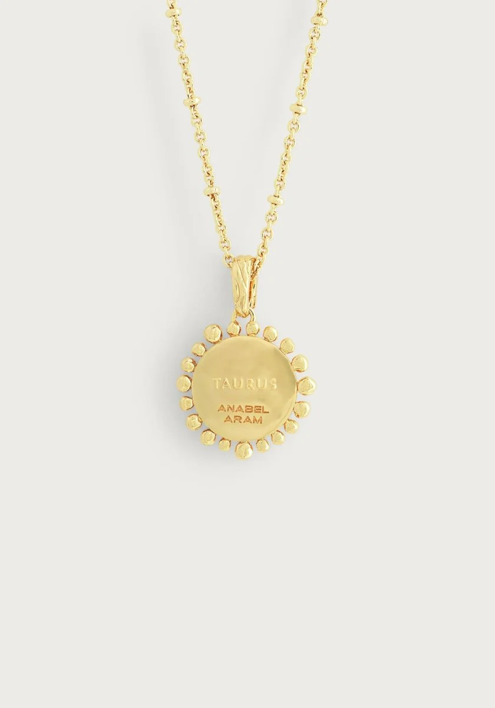 Anabel Aram Zodiac Pendant Necklace Taurus
