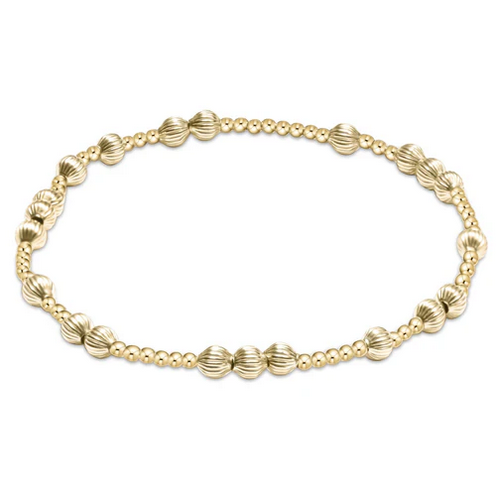 Hope Unwritten Dignity 6mm Bead Bracelet Gold