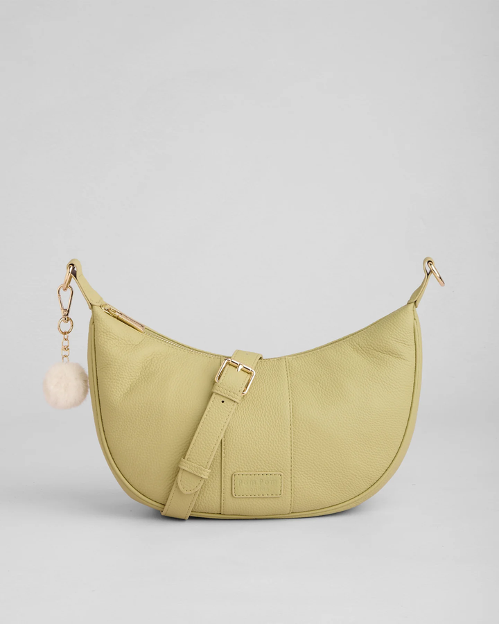 Pom Pom London Sutton Sling Bag Pale Fern