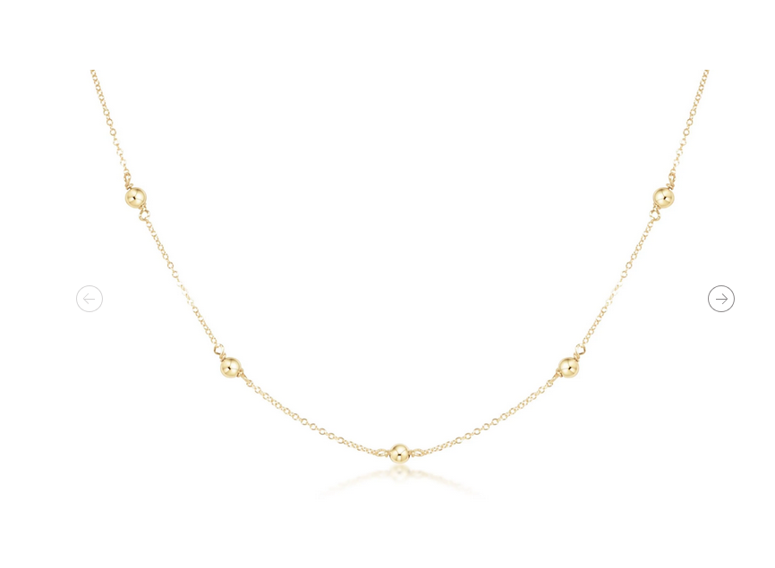 15" Choker Simplicity Chain Gold-  Classic 4mm Gold Necklace