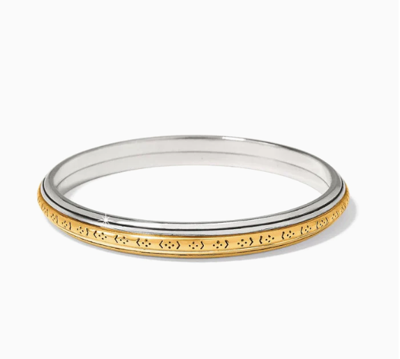 Mosaic Two Tone Bangle Bracelet