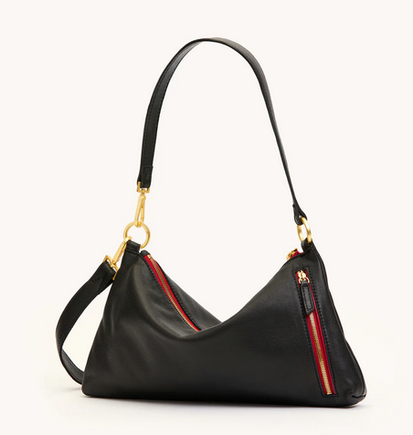 Kyle Medium Bag Black/Brushed Gold Red Zip