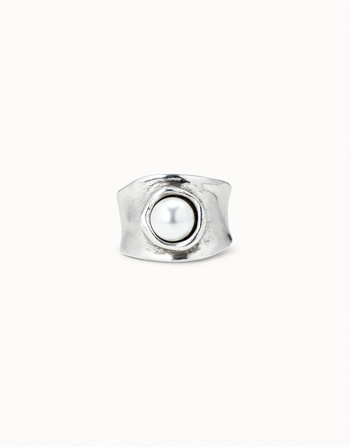 My Talisman Ring Silver W/Pearl Size 7