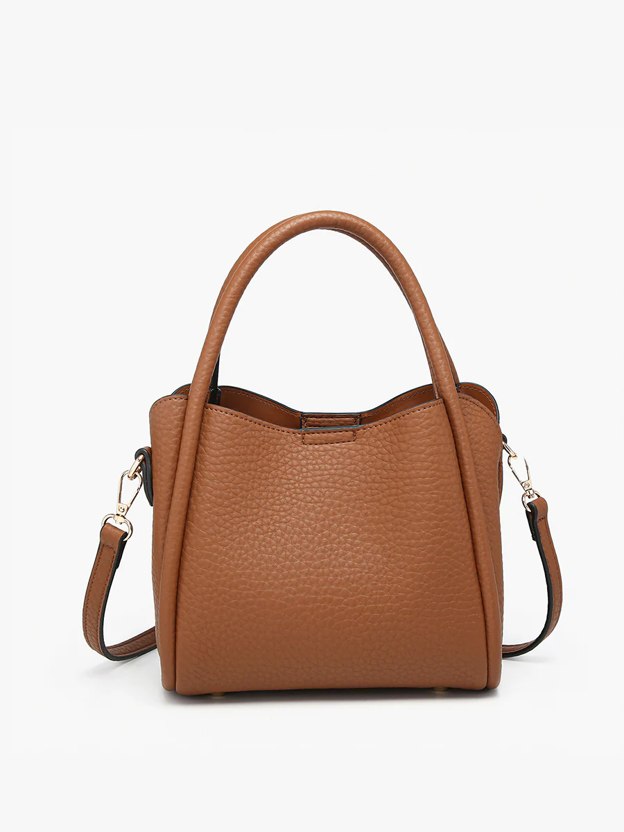 Ruby 3-Compartment Satchel in Brown