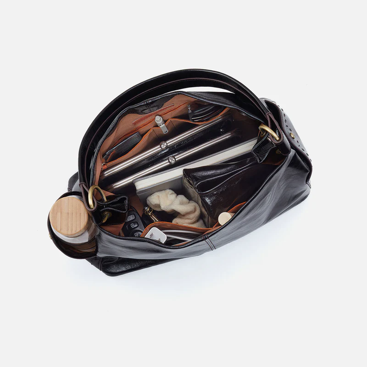 Seneca Shoulder Bag Buffed Leather Whiskey
