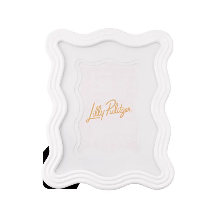 Wavy Picture Frame Resort White 4x6