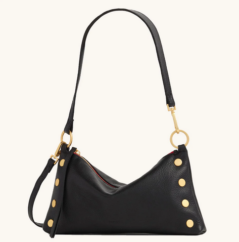 Kyle Small Bag Black/Brushed Gold Red Zip