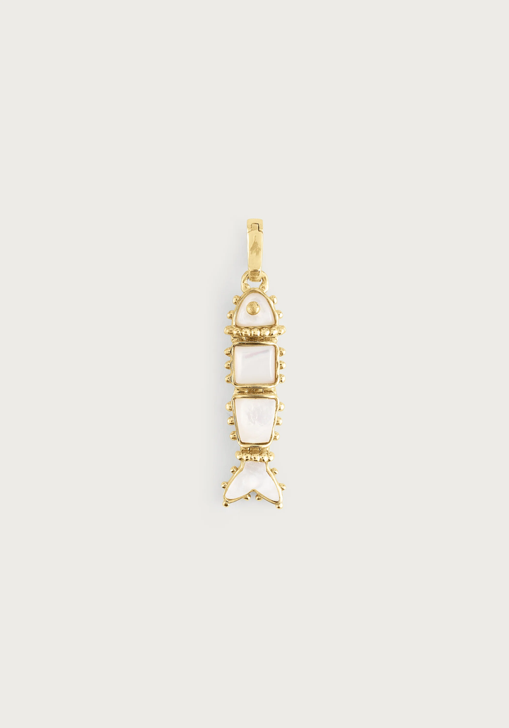 Anabel Aram Milos Stone Fish Charm