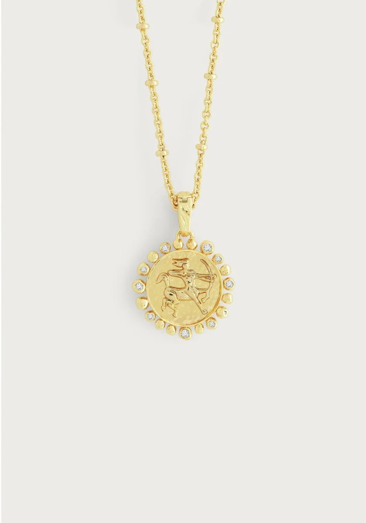 Anabel Aram Zodiac Pendant Necklace Sagittarius