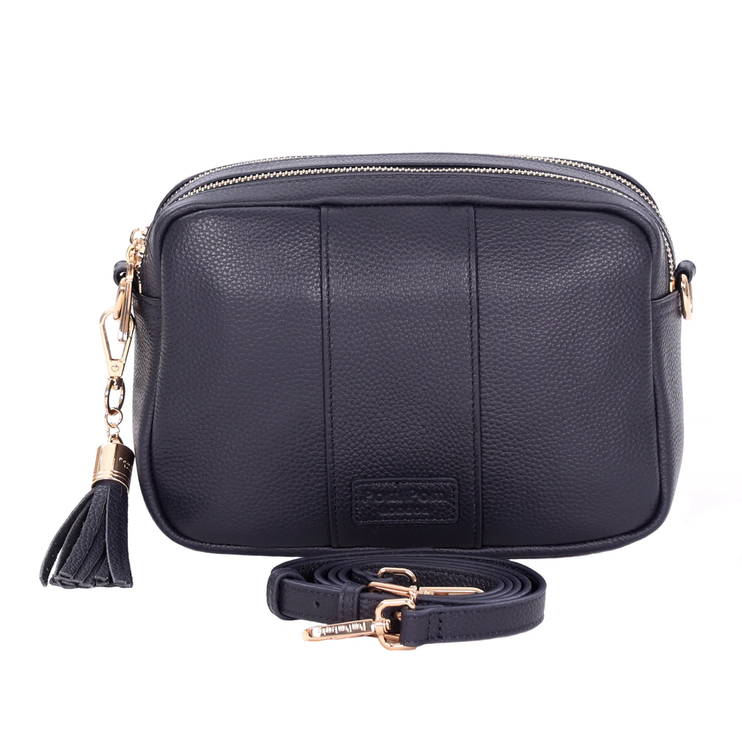 Pom Pom London City Duo Bag Navy