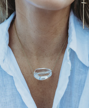 Sabrina Clear Stone Choker Gold