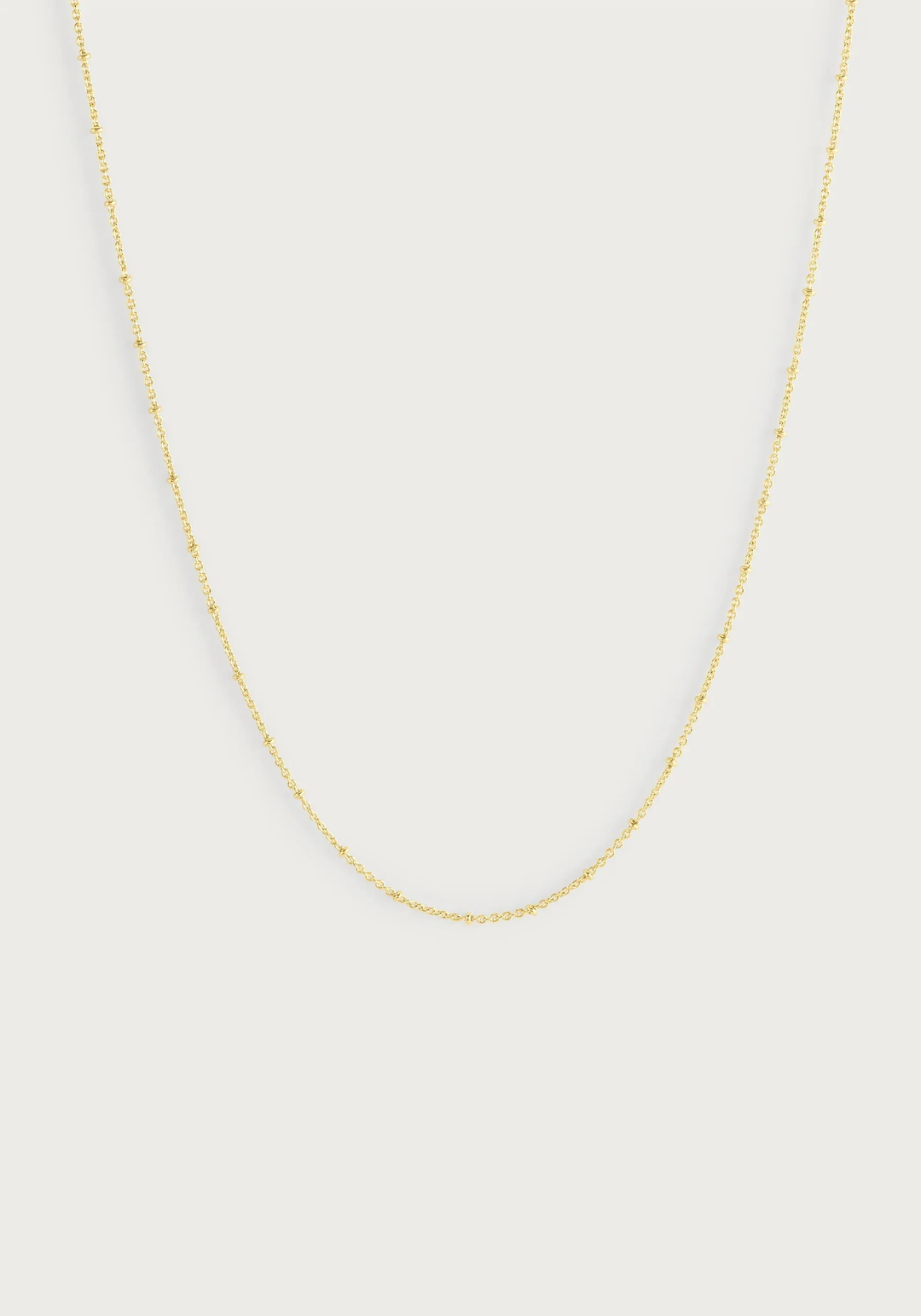 Anabel Aram Molten Bead Chain Necklace Gold