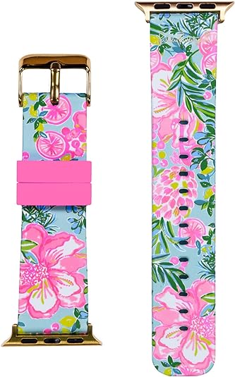 Silicone Apple Watch Band, Fruity Flamingo