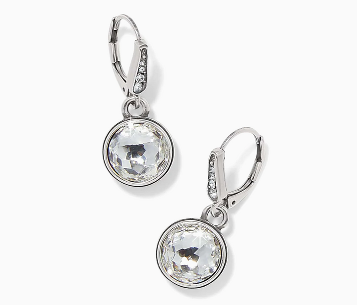 Meridian Aurora Leverback Earrings Crystal OS