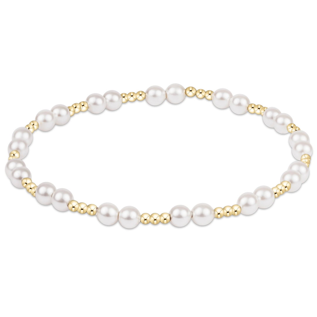 Extends Together Pearl  4mm Bracelet