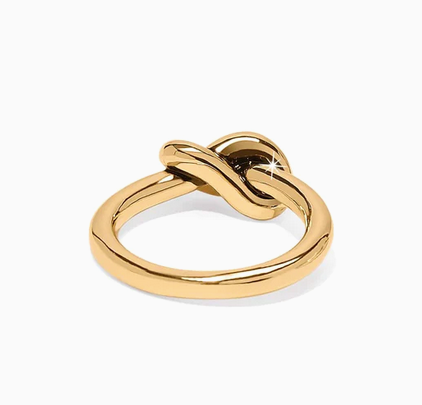 Interlok Single Knot Ring Gold 6