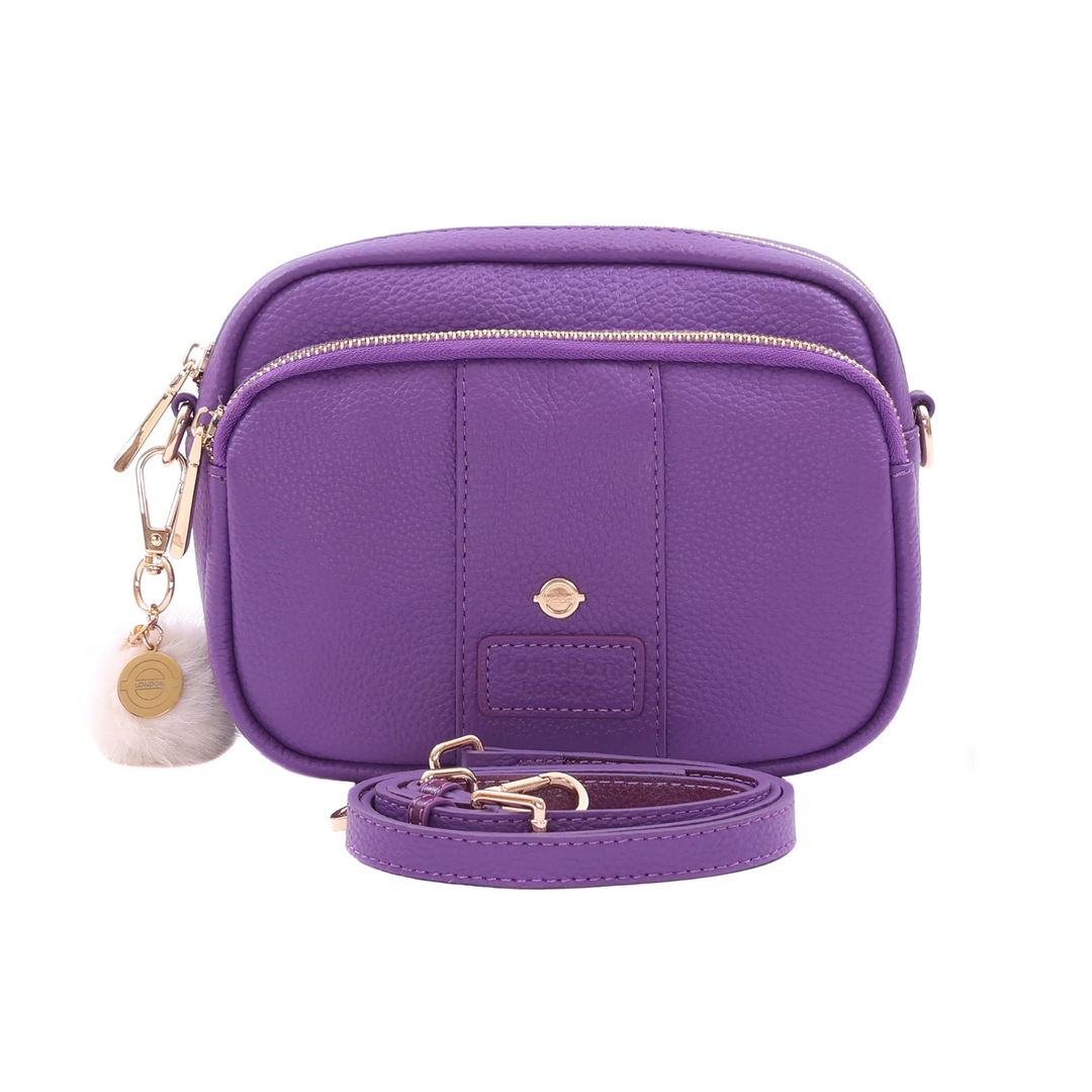 Pom Pom London Original Bag Elizabeth Line Purple