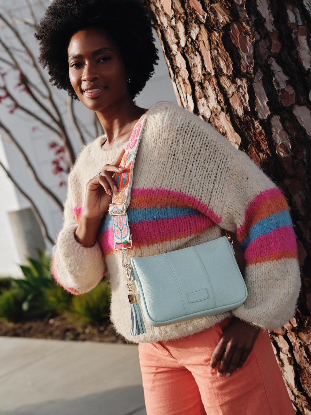 Pom Pom London City Slim Bag Spearmint
