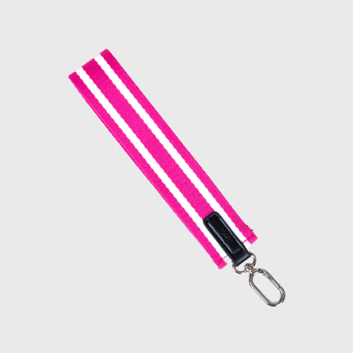 On Hand Wrist  Strap Red Violet and White