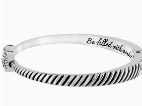 Celestia Heart Hinged Bangle