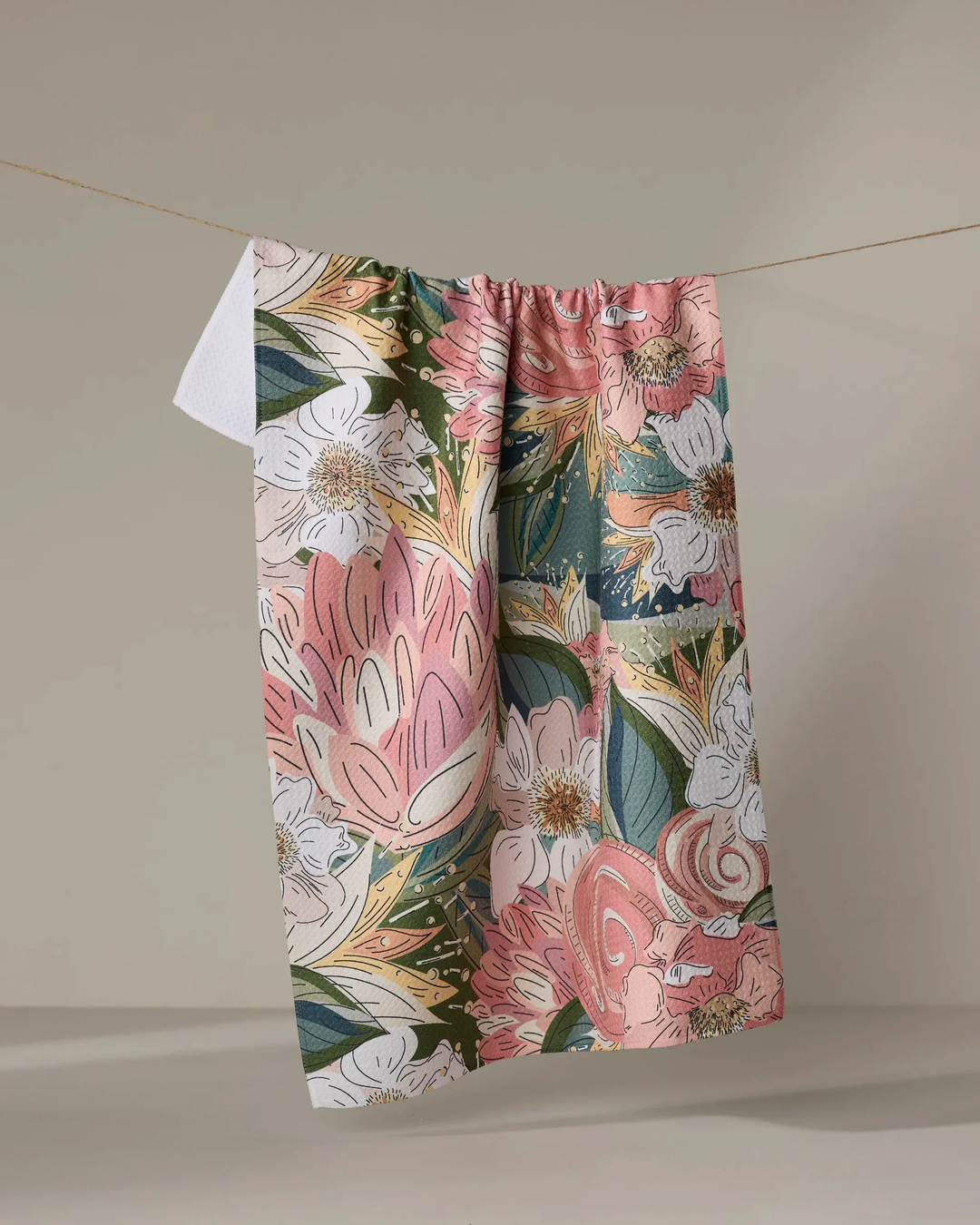 Flower Explosion Kitchen Tea Towel