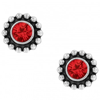 Twinkle Garnet Mini Post Earrings