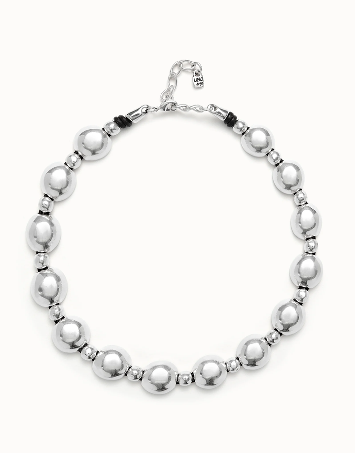Ser Intrepida Silver Semi Globe Disc Necklace