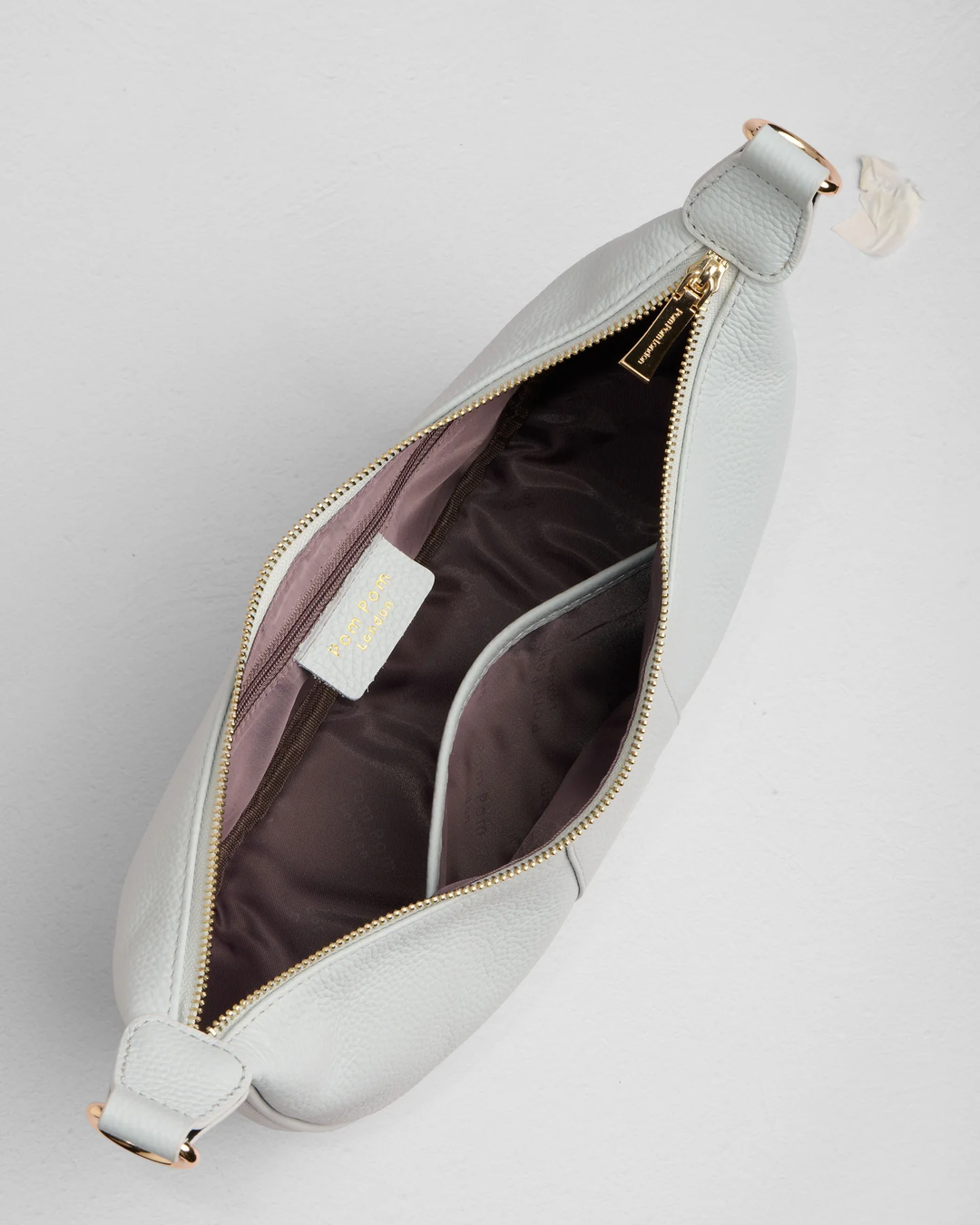 Pom Pom London Sutton Sling Bag Salt Grey