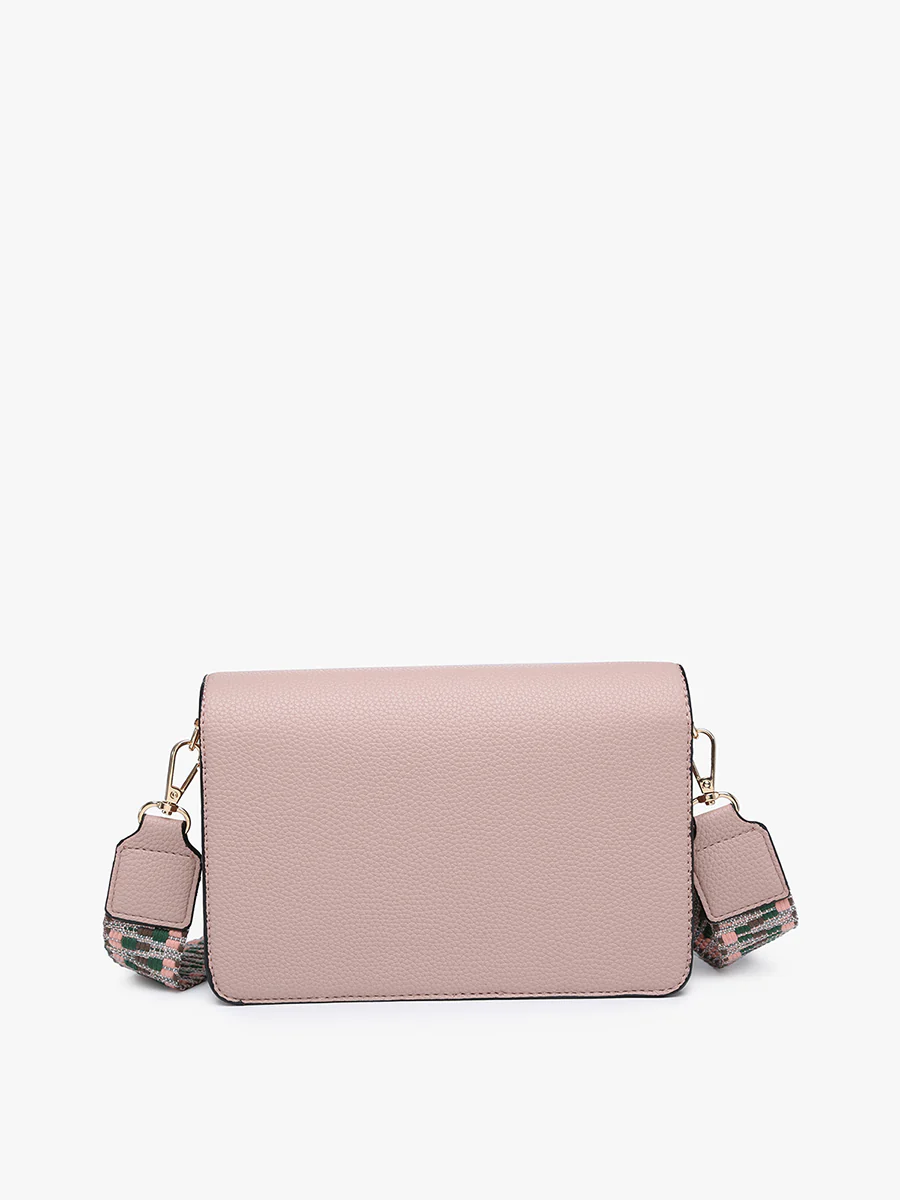 Noah Flapover Crossbody in Pastel Purple