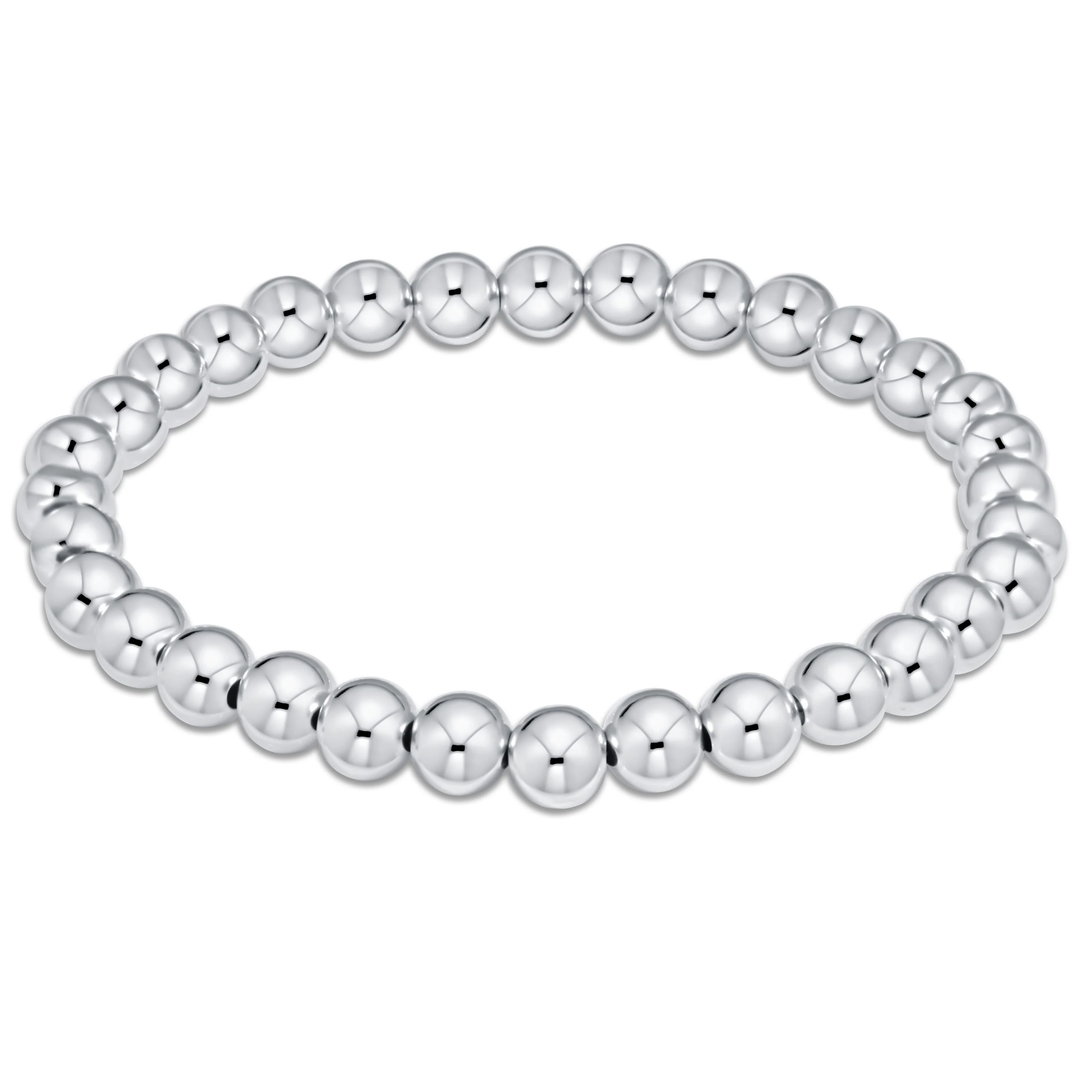 Extends Classic Sterling 6mm Bead Bracelet