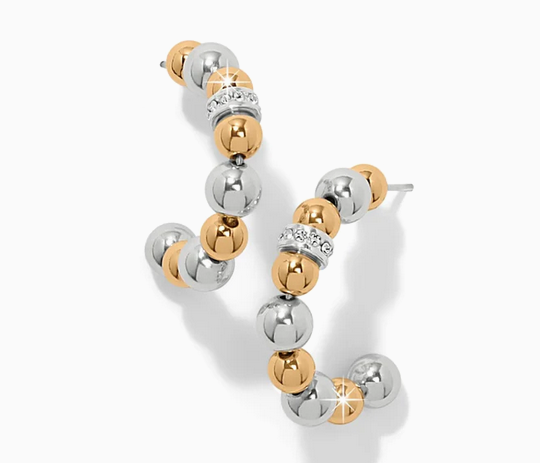 Meridian Petite Station Hoop Earrings
