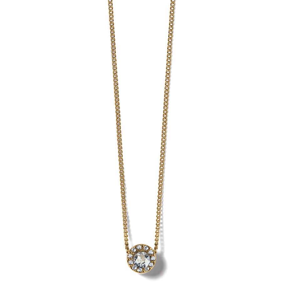 Illumina Solitaire Necklace Gold OS
