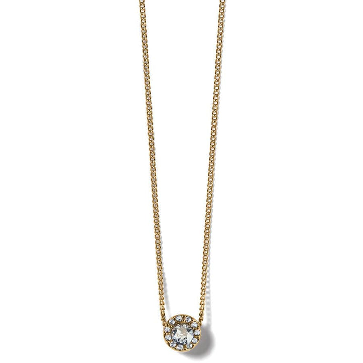 Illumina Solitaire Necklace Gold OS