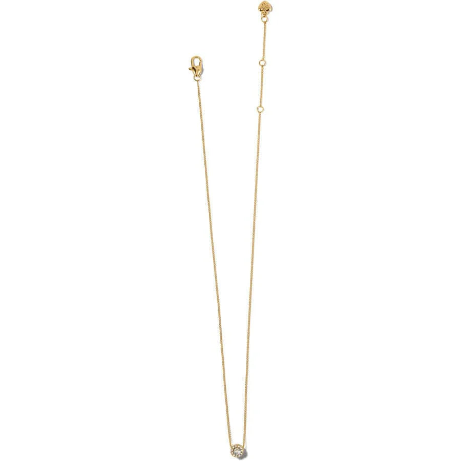 Illumina Solitaire Necklace Gold OS