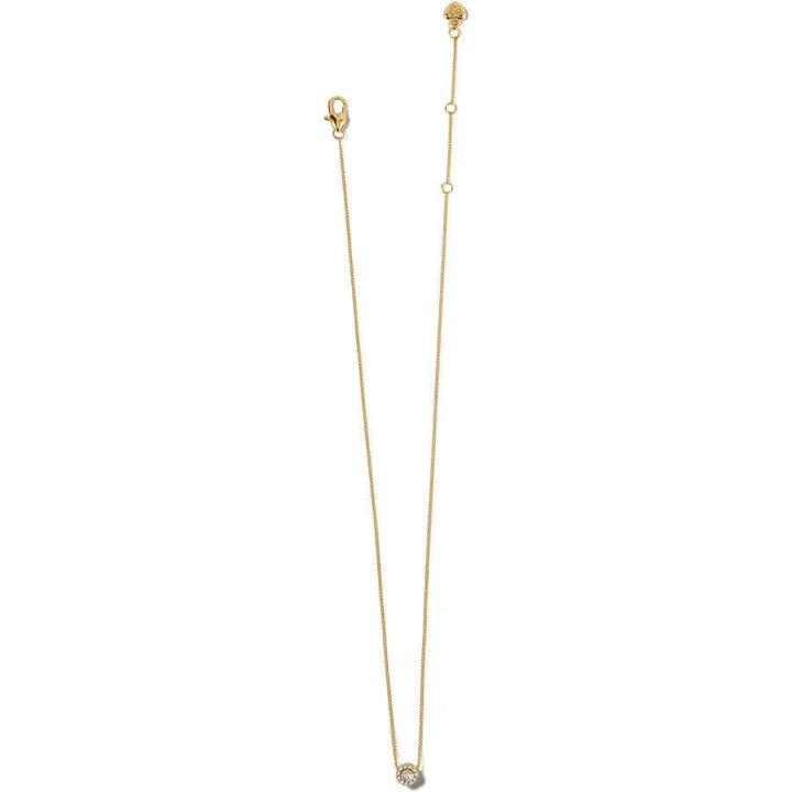Illumina Solitaire Necklace Gold OS