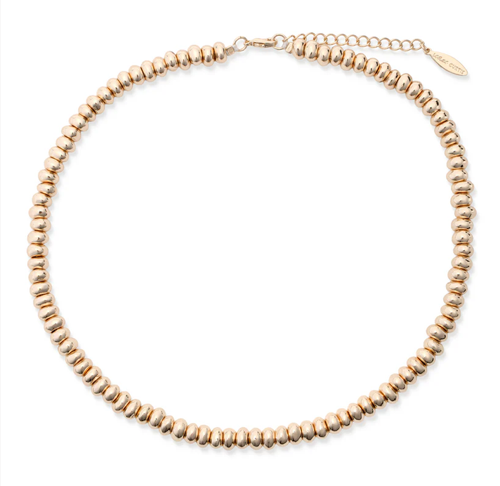 Kassidy Gold Beaded Necklace 17 in w/2 in extender