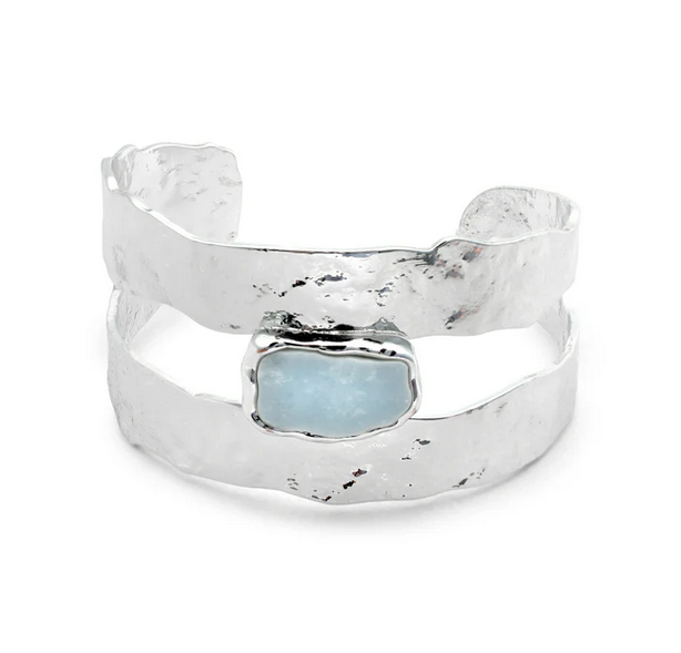 Jillian Silver Bracelet With Light Blue Stone