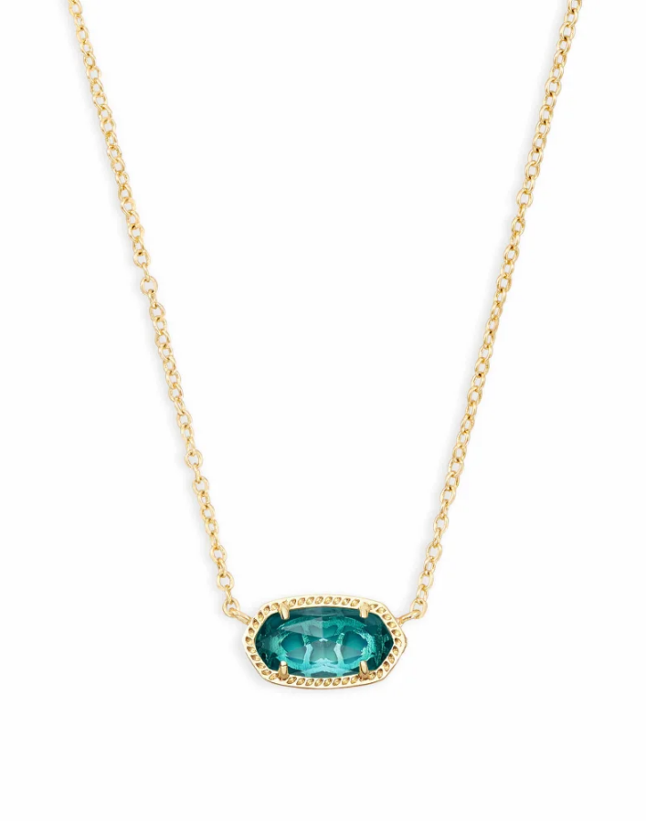 Elisa Necklace London Blue Gold