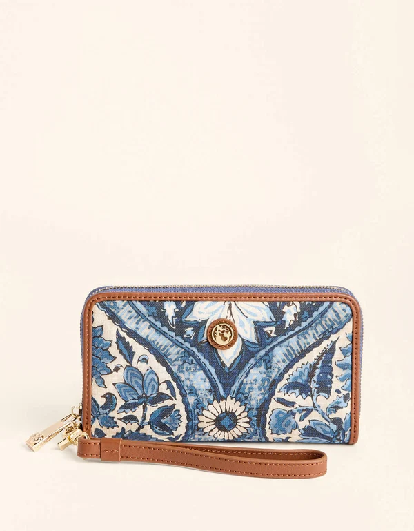 Japonica Cartouche Blue Walllet