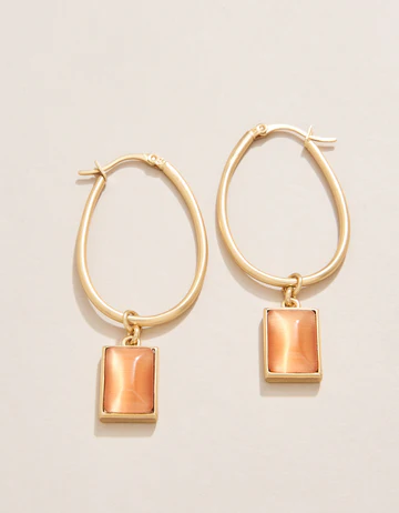Chateau Stud Earrings Optic Sunstone
