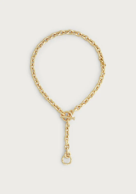 Anabel Aram Farrier Thick Chain Necklace Gold