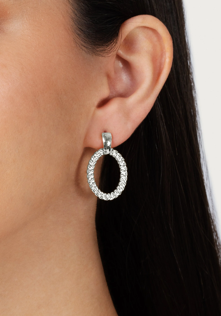 Anabel Aram Cheval Ring Earrings Silver