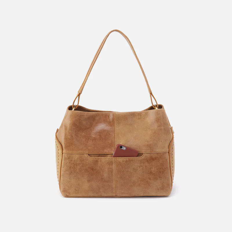 Seneca Shoulder Bag Buffed Leather Whiskey