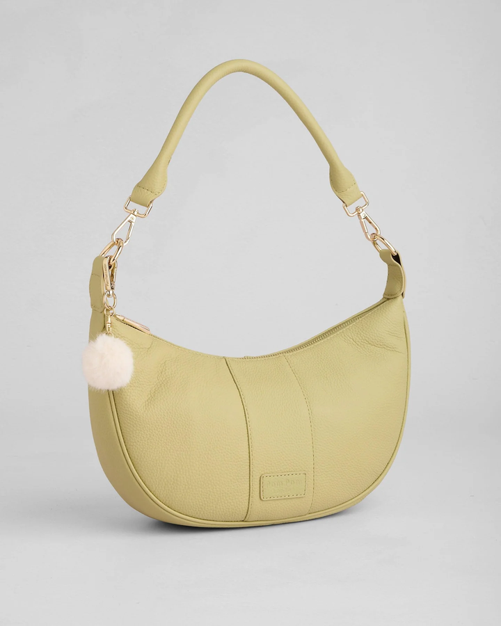 Pom Pom London Sutton Sling Bag Pale Fern