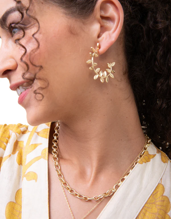 Wildwood Hoop Earrings Gold
