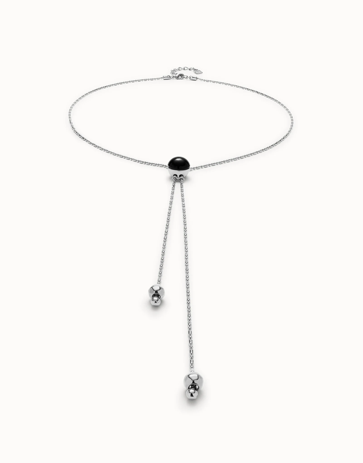 Ser Fascinante Necklace Silver with Dark Stones