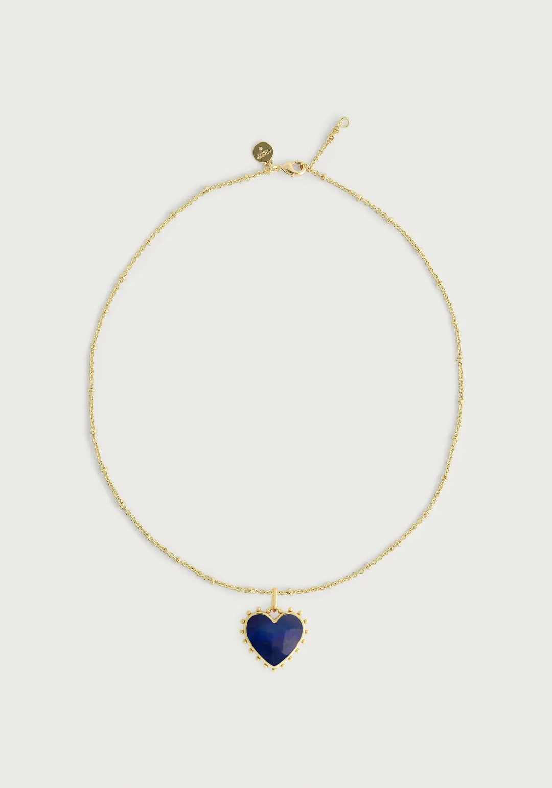 Anabel Aram Heart Stone Pendant Necklace